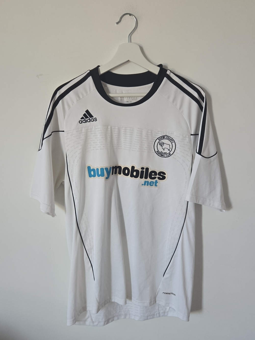 Adidas Men’s White Derby County Soccer Jersey